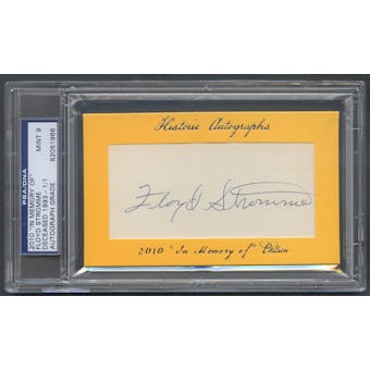 2010 Historic Autograph In Memory Of Floyd Stromme Auto #1/1 PSA DNA