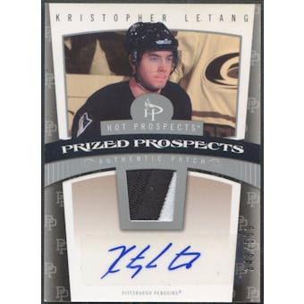 2006/07 Hot Prospects #129 Kristopher Letang Rookie Patch Auto #343/599