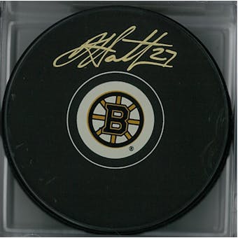 Dougie Hamilton Autographed Boston Bruins Hockey Puck (Frameworth COA)