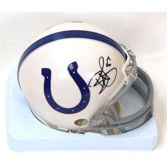 Reggie Wayne Autographed Indianapolis Colts Mini Helmet  (Schwartz COA)