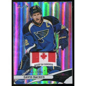 2012/13 Panini Certified David Backes Serial #1/1 Made In Canada Laundry Tag One of One