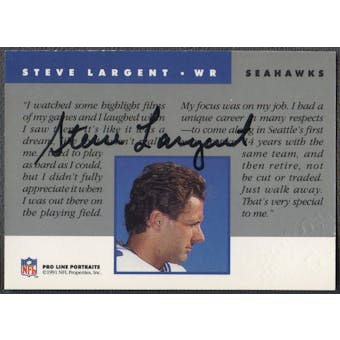 1991 Pro Line Portraits #139 Steve Largent Auto