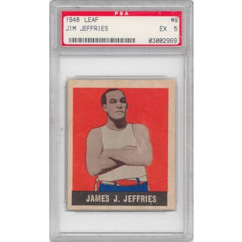 1948 Leaf Boxing #9 Jim Jeffries PSA 5 (EX) *2969