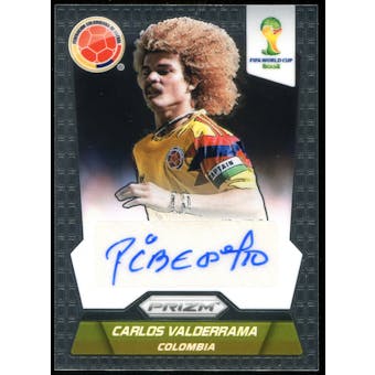 2014 Panini Prizm World Cup Signatures #SCV Carlos Valderrama Autograph