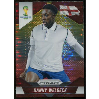 2014 Panini Prizm World Cup Prizms Yellow and Red Pulsar #141 Danny Welbeck