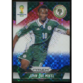 2014 Panini Prizm World Cup Prizms Red White and Blue #152 John Obi Mikel