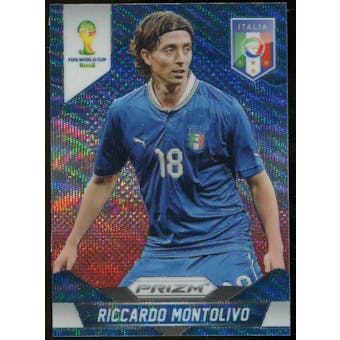2014 Panini Prizm World Cup Prizms Blue and Red Wave #129 Riccardo Montolivo