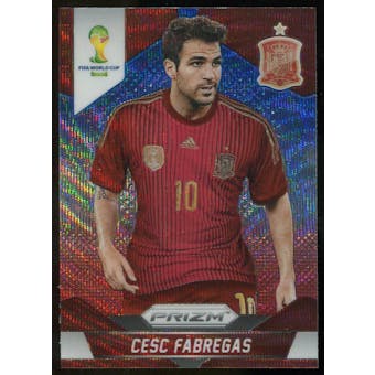 2014 Panini Prizm World Cup Prizms Blue and Red Wave #176 Cesc Fabregas