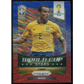 2014 Panini Prizm World Cup World Cup Stars Prizms Blue and Red Wave #47 Cafu