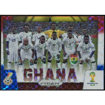 2014 Panini Prizm World Cup Team Photos Prizms Red White and Blue #16 Ghana