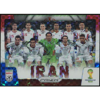 2014 Panini Prizm World Cup Team Photos Prizms Red White and Blue #21 Iran