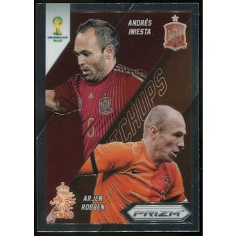 2014  Panini Prizm World Cup World Cup Matchups #4 Andres Iniesta/Arjen Robben