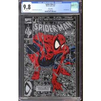 Spider-Man #1 (1990) CGC 9.8 (W) *4117867023* Silver Edition