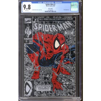 Spider-Man #1 (1990) CGC 9.8 (W) *4117867024* Silver Edition