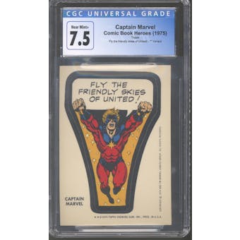 Topps Comic Book Heroes Captain Marvel - Fly the friendly skies of United! CGC 7.5 *4119172034*