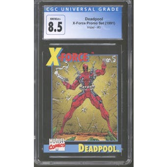 Impel X-Force Promo Set Deadpool #3 CGC 8.5 *4119172107* Rookie Card