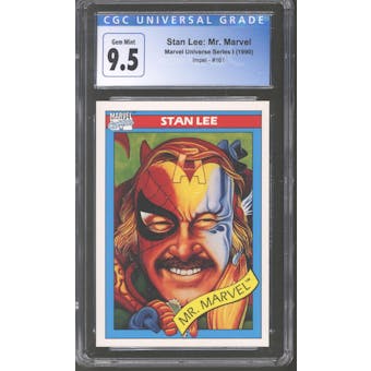 Impel Marvel Universe Series I Stan Lee: Mr. Marvel #161 CGC 9.5 *4119172124*