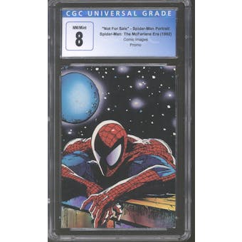 Comic Images Spider-Man: The McFarlane Era Not For Sale Spider-Man Portrait CGC 8.0 *4119172128*