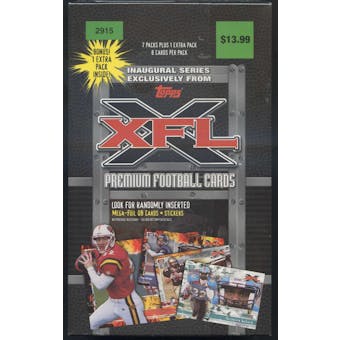 2001 Topps XFL Football Blaster Box