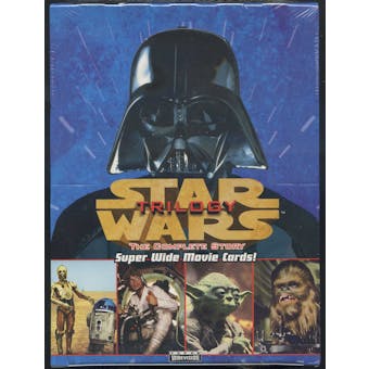 Star Wars Trilogy The Complete Story Super Wide Movie Cards Box (1997 Topps)