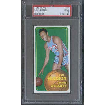 1970/71 Topps Basketball #30 Lou Hudson PSA 9 (MINT) *5148