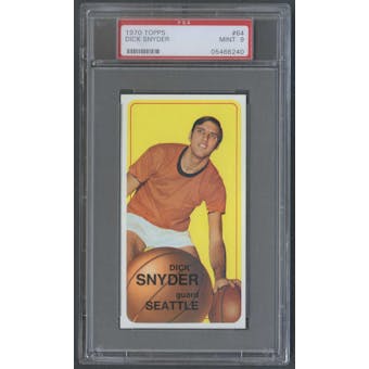 1970/71 Topps Basketball #64 Dick Snyder PSA 9 (MINT) *6240