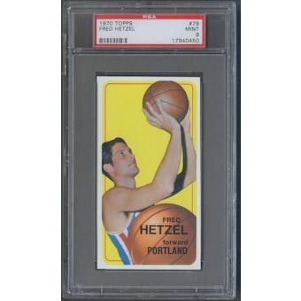 1970/71 Topps Basketball #79 Fred Hetzel PSA 9 (MINT) *0450