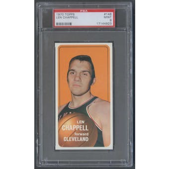 1970/71 Topps Basketball #146 Len Chappell PSA 9 (MINT) *4923