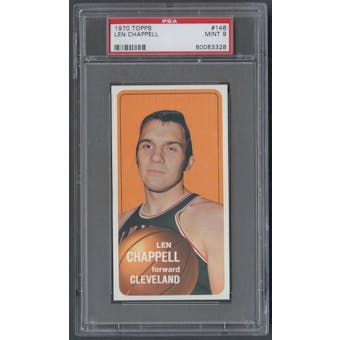 1970/71 Topps Basketball #146 Len Chappell PSA 9 (MINT) *3328