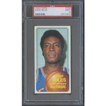 1970/71 Topps Basketball #159 Eddie Miles PSA 9 (MINT) *5302