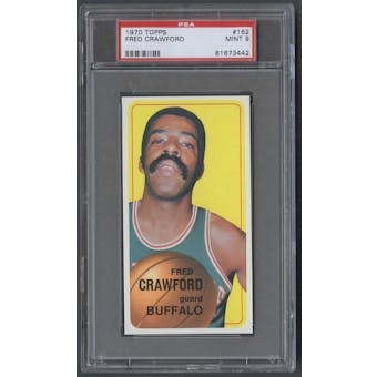 1970/71 Topps Basketball #162 Fred Crawford PSA 9 (MINT) *3442