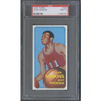 1970/71 Topps Basketball #165 Clem Haskins Rookie PSA 9 (MINT) *9725
