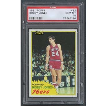 1981/82 Topps Basketball #32 Bobby Jones PSA 10 (GEM MT) *1144