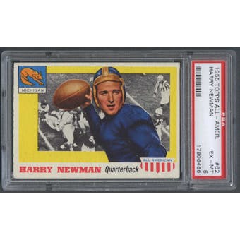 1955 Topps All American Football #62 Harry Newman Rookie PSA 6 (EX-MT) *6466