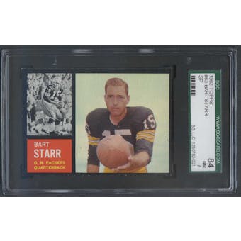 1962 Topps Football #63 Bart Starr SGC 84 (NM) *2021