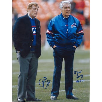 Marv Levy and Bill Polian Autographed Buffalo Bills 11x14 Photo