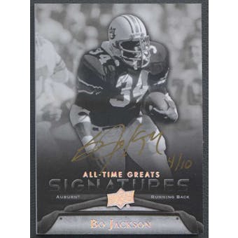 2012 Upper Deck All-Time Greats #GABJ5 Bo Jackson Signatures Silver Auto #04/10