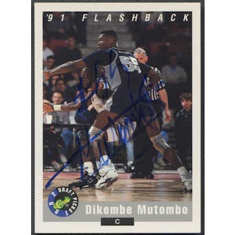 1992 Classic Draft Picks Basketball Dikembe Mutombo Auto