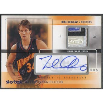 2004/05 SkyBox Autographics #MD Mike Dunleavy Patch Auto #46/75