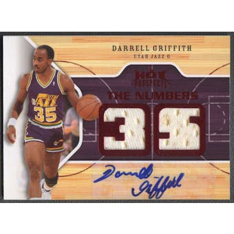 2008/09 Hot Prospects #NGGR Darrell Griffith Numbers Game Red Jersey Auto #4/5