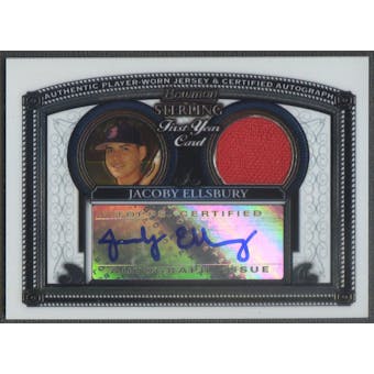 2005 Bowman Sterling #JE Jacoby Ellsbury Rookie Jersey Auto