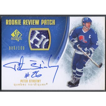 2007/08 SP Authentic #RRST Peter Stastny Rookie Review Patch Auto #086/100