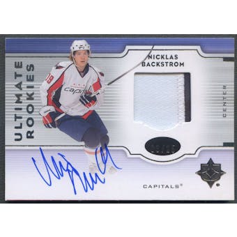 2007/08 Ultimate Collection #160 Nicklas Backstrom Rookie Patch Auto #03/25