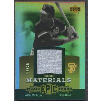 2006 Upper Deck Epic #WM3 Willie McCovey Materials Gold Jersey #16/25