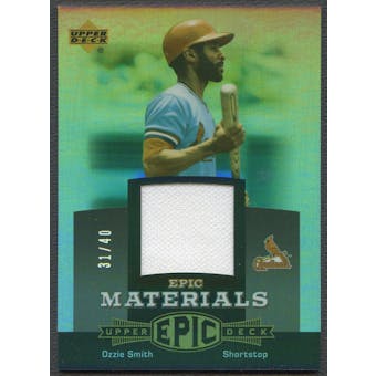 2006 Upper Deck Epic #OS2 Ozzie Smith Materials Grey Jersey #31/40