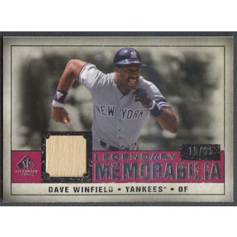 2008 SP Legendary Cuts #DW Dave Winfield Legendary Memorabilia Bat #19/35