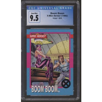 Boom Boom #28 - Impel X-Men Series I - (1992) CGC 9.5 (Gem Mint) *4132377018*