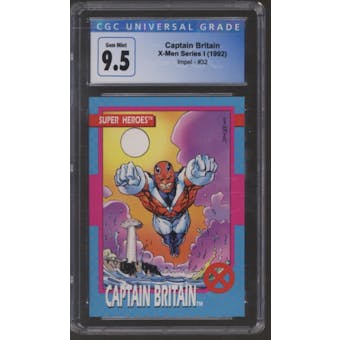 Captain Britain #32 - Impel X-Men Series I - (1992) CGC 9.5 (Gem Mint) *4132377029*