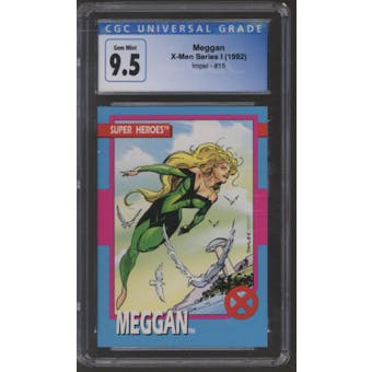Meggan #15 - Impel X-Men Series I - (1992) CGC 9.5 (Gem Mint) *4132377106*