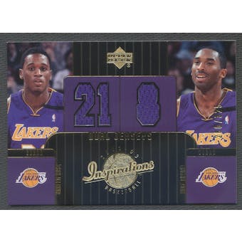 2002/03 Upper Deck Inspirations #107 Kareem Rush & Kobe Bryant Jersey #280/325